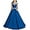 Blue, variant on ETHAN Girls Satin Off The Shoulder for Pageant Dresses Long Princess Birthday Formal Party Ball Gowns with Pockets Fuchsia Size 2