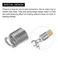 thumbnail image 4 of 200Pack Coil Cord Ends, 5.5x9mm Iron Spring Tube Cap Clasps for DIY Jewelry Craft Making, Silver White, 4 of 6