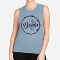 thumbnail image 2 of Let's Doula This Women's Muscle Tank Medium Stonewash Denim, 2 of 5