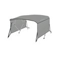 thumbnail image 2 of Eastvita 4 Bow Bimini Top Boat Cover with 1Inch Aluminum Alloy Frame. Includes 2 Straps/2 Adjustable Rear Support Poles/a Zippered Storage Boot. Made of PU Coating Canvas, 2 of 6