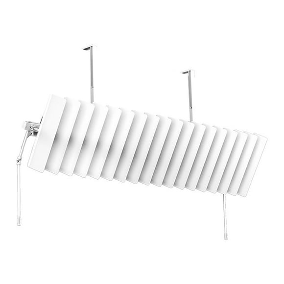 Deflector de aire acondicionado con cubierta antiviento, deflector de salida de aire acondicionado ajustable, de dirección del viento para el hogar y