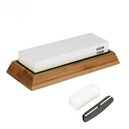 

Knife Sharpening Stone Set Professional Whetstone 4 Side Grit 400/1000 3000/8000