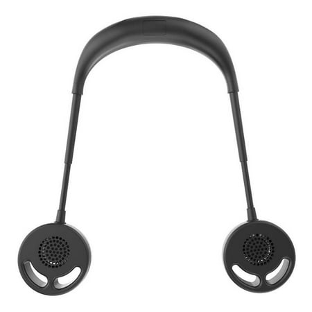 

2000 MAh USB Portable Fan Hands-Free Neck Fan Bladeless Fan Hanging Rechargeable Mini Sports Fans Air Conditioner Black