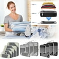 thumbnail image 1 of Set de 5 piezas para empaquetar compresión - Las mejores bolsas organizadoras de viaje para maletas con paneles de malla y etiquetas de compartimento de ropa, 1 of 3