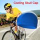 thumbnail image 4 of 2 piezas de casco con forro de calavera, gorra que absorbe el sudor, sombreros para correr, gorras de calavera para ciclismo para hombres y mujeres, negro + azul real, 4 of 8