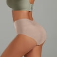 thumbnail image 3 of Women Soft Seamless Intimate Panties V Cut Waist Invisible Stretch Athletic Workout Underwear Coffee S, 3 of 4