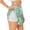 White, variant on Cute Alpaca 1 for Women's Double Layer Athletic Shorts High-Performance Gym Shorts with Inner Pocket, Elastic Waistband-Medium