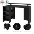 thumbnail image 3 of Bestar Electra  48W 48W Gaming Desk in black, 3 of 16