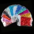 thumbnail image 3 of Funie 1 Pack Nail Sequins Glitter Letter Pattern PET Mixed Style Nail Paillette for Women, 3 of 7