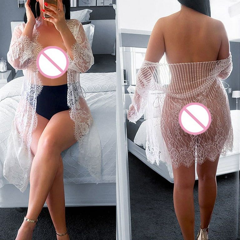 CFXNMZGR Intimates For Women Lingerie Lace Sleepwear Wrap Perspective  Underwear Nightwear