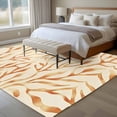 thumbnail image 4 of 6'x9' Area Rugs, Orange Beige Coral Indoor Outdoor Area Rug for Living Room Bedroom, Modern Abstract Coastal Beach Washable Bathroom Rugs Kitchen Floor Carpet Mats Home Decor Aesthetic, 4 of 8