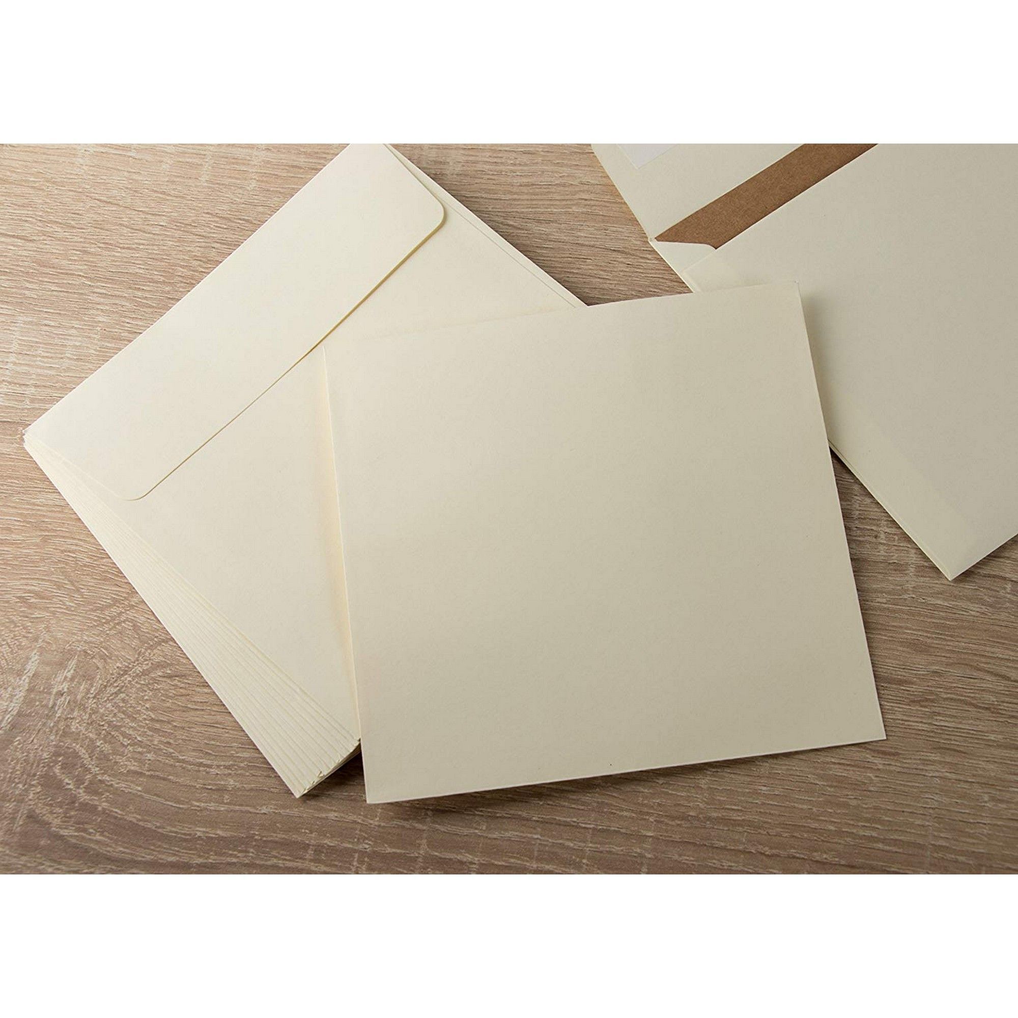 Square Kraft Envelopes Pack Kraft Square Flap Envelopes For Formal Occasions Wedding