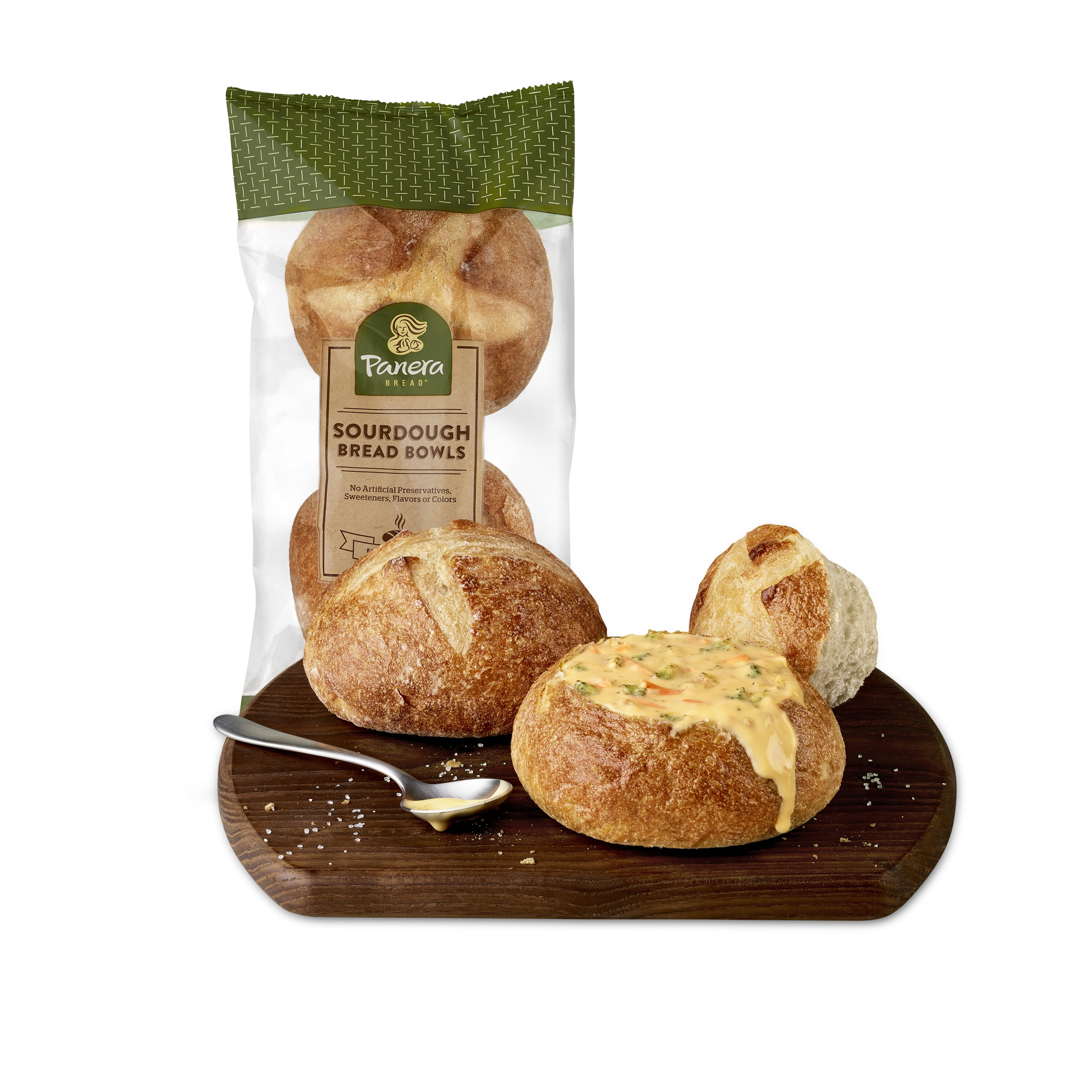Panera Sourdough Bread Bowl, 2 Count, 14oz, Baked