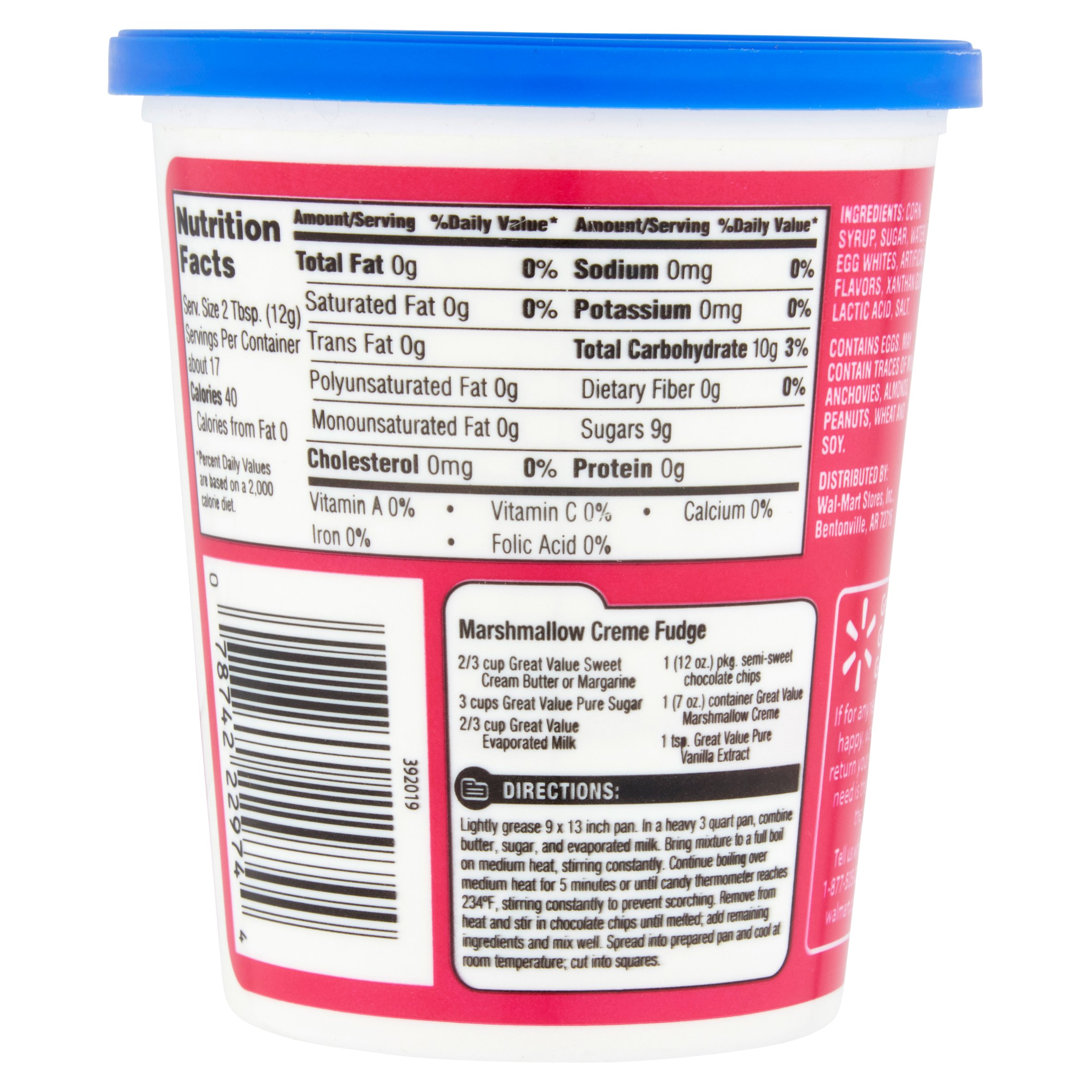 Great Value Marshmallow Creme, 7 oz - Walmart.com