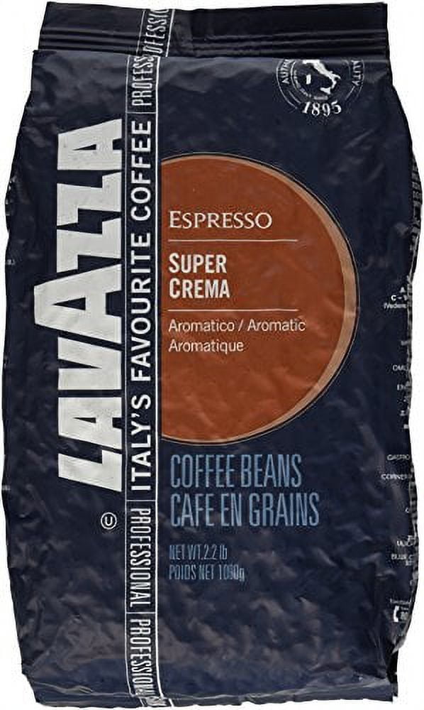 Lavazza Super Crema Espresso - Whole Bean - 2.2 lb