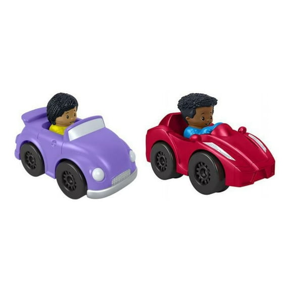 Bundle of 2 |Fisher-Price Little People Wheelies Race Car - (HGP73 & HGP74)