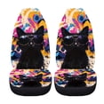 thumbnail image 5 of XYZCANDO Waterproof Car Front Seat Covers Van Sedan SUV, Breathable Anti-Scratch Auto Seat Covers 2 pcs Polyester Colorful Cat Pattern Design, 5 of 10
