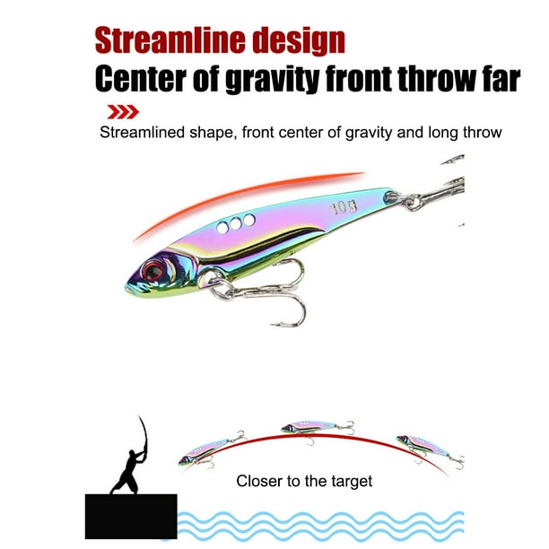 Lentejuelas de metal VIB Señuelos de pesca Crankbaits Cebo duro artificial Tackle (7g) Ndcxsfigh Nuevos Originales