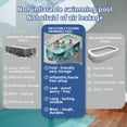 thumbnail image 5 of HDUTNGISN 113"×66"×20"Foldable Swimming Pool for Kids & Family,Non-Inflatable Pool with Metal Frame,Green, 5 of 9