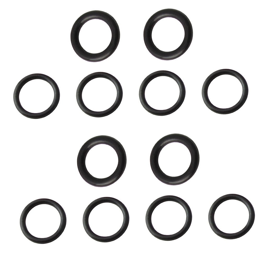12Pcs Bike Disc Brake Holder Round Ring Rubber Seal Gasket (Black)