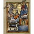 thumbnail image 2 of Illuminator, Unknown 12th Century English 12x14 White Modern Wood Framed Museum Art Print Titled - The Second Temptation, 2 of 4