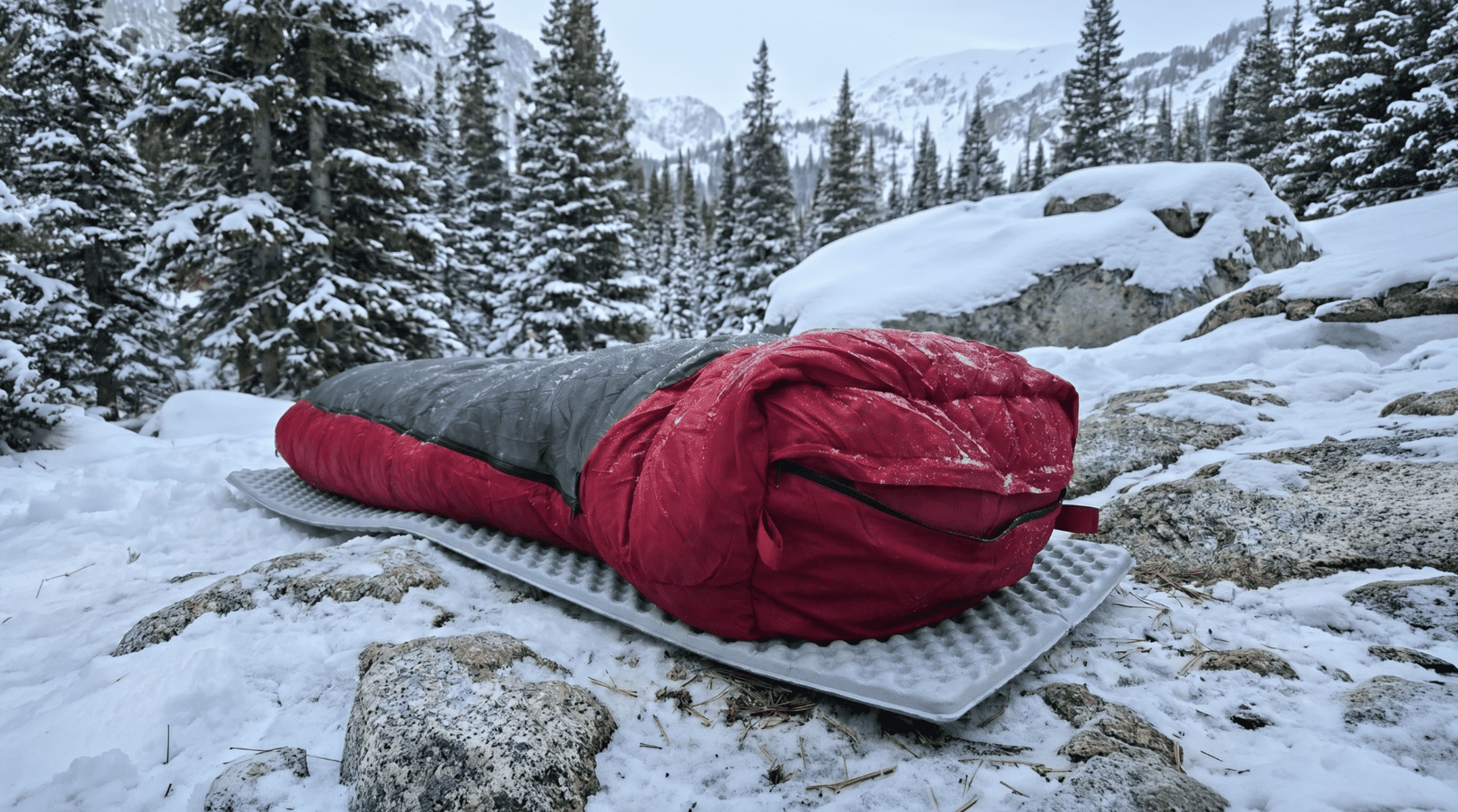 Nepal 0°F 6.00 lb Mummy Sleeping Bag Polyester Cold Weather Camping Sleeping Bag