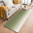 thumbnail image 2 of Rectangle Rug 2x6Ft Sage Green Gradient Ombre Soft Indoor Throw Rugs Carpets for Living Dining Bedroom Kids Room Non-Slip Playroom Crawl Rug Floor Mats Solid Color Background, 2 of 9