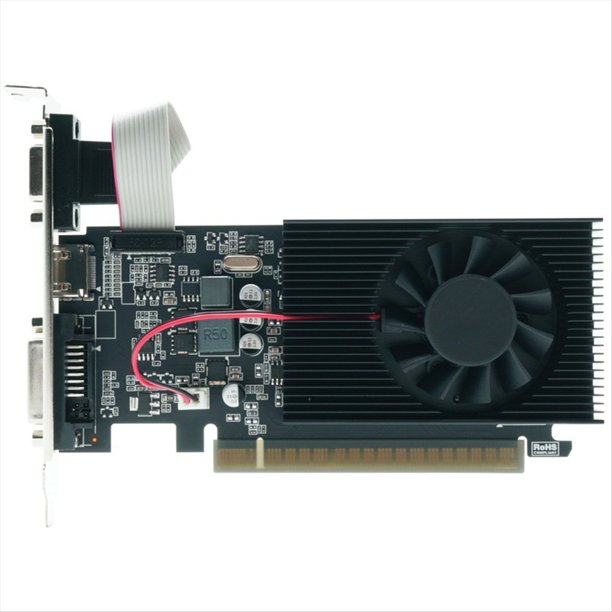 Tarjeta Gráfica GT730 de 4 GB, GT730 DDR3 de 128 Bits, Compatible con para , Salida DVI y VGA