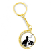 thumbnail image 1 of Toca el tambor Anillo de oro de metal llavero llavero, 1 of 3