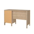 thumbnail image 3 of FurniFact Brown 3-Drawer Home Office Desk for Computer Work or Study Table, 3 of 8