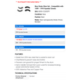 thumbnail image 2 of Rear Brake Shoe Set - Compatible with 1989 - 1994 Hyundai Sonata 1990 1991 1992 1993, 2 of 2