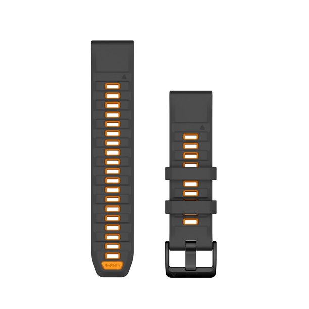 Correa para Reloj Garmin QuickFit 22mm de Silicona Naranja Grafito
