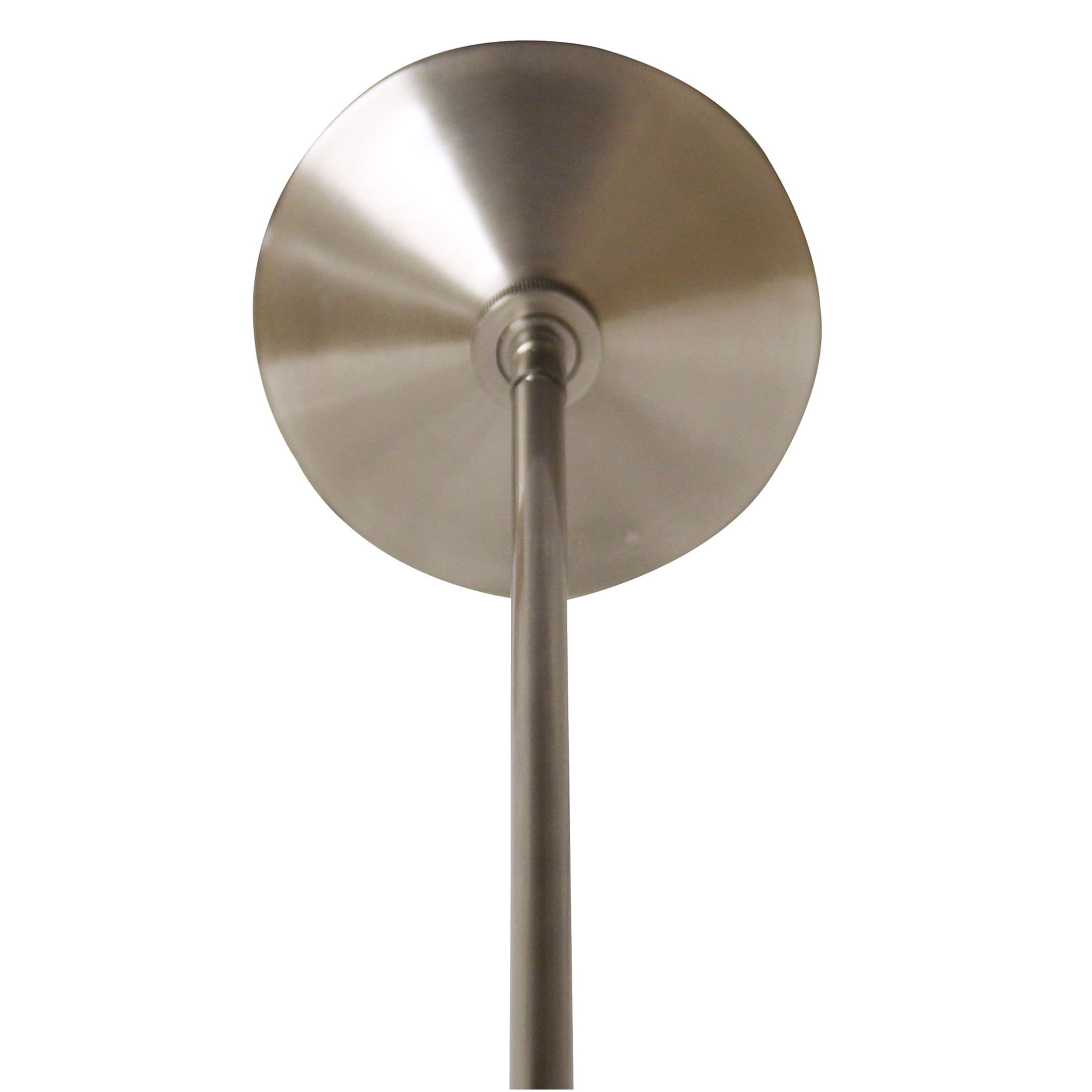 JERFIT Vintage Industrial Pendant Light with Linen Shade, Single Bulb Hanging Fixture in Brushed Nickel for Kitchen Island, Dining Room, Bedroom