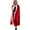 Red, variant on AWZXDE Christmas Solid Color Hooded Robe with Trim Extended Length for Warmth Santa Cape Cloak Cozy Winter Garment Red,60