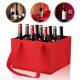thumbnail image 1 of Matsuzay Bolsa para botellas de vino a prueba de arañazos, compartimentos móviles y que no destiñen para los amantes del champán, que no se Almacenamiento y organización del hogar Rojo 2 ranuras, 1 of 6