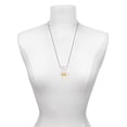 thumbnail image 3 of Delight Jewelry Goldtone Large Owl Outline Silvertone Dream Big Pendant Necklace, 25", 3 of 4