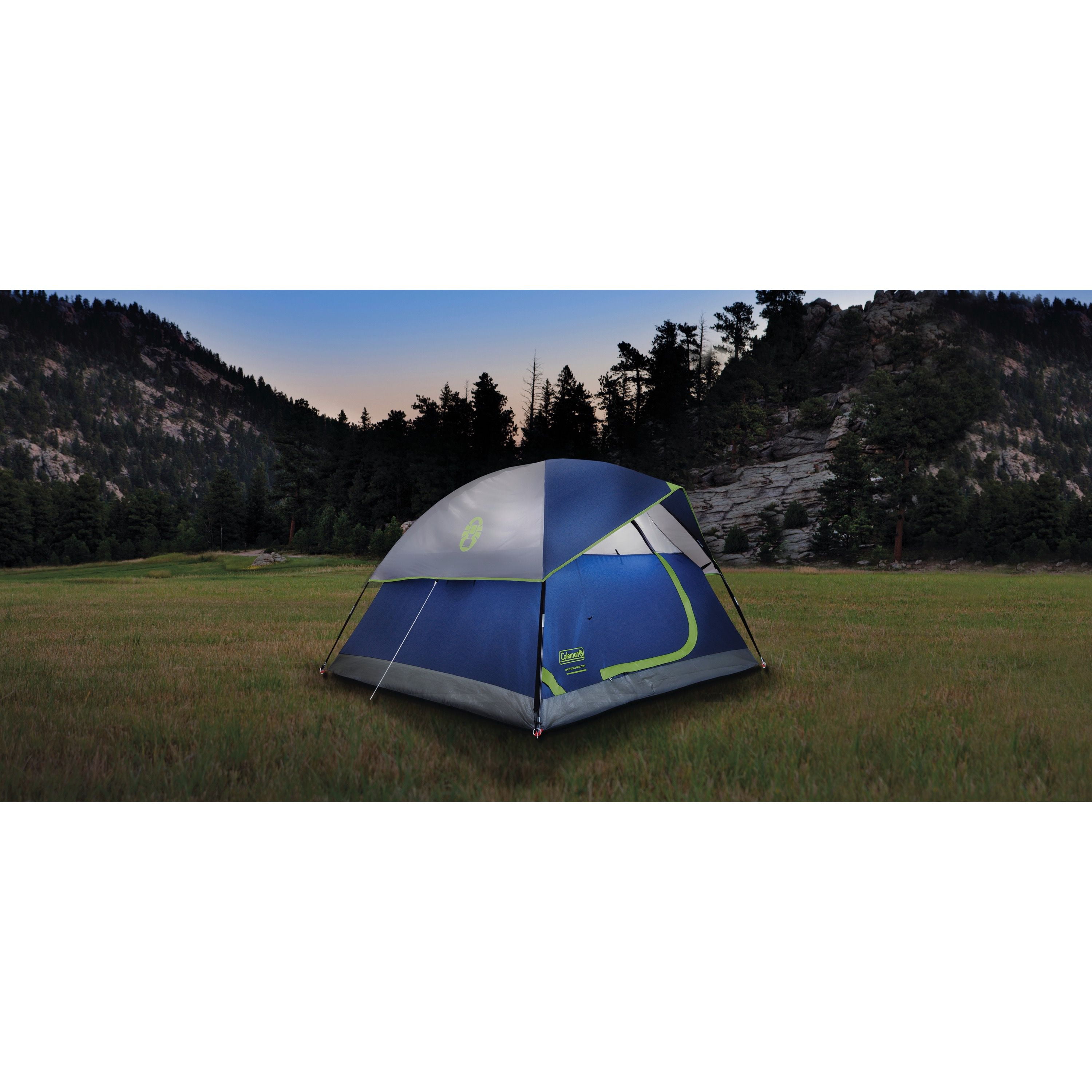 Coleman Sundome 4-Person Camping Tent, 1 Room, Blue - Walmart.com