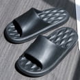 thumbnail image 3 of Men's Comfortable Slide Slippers With Sole For Home Bathroom And Leisure Use, 3 of 4