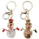 thumbnail image 4 of Llavero de muñeco de nieve Bling Bling 2 piezas de aleación de zinc, 4 of 12