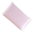 thumbnail image 3 of Funda de almohada de seda de morera Funda de almohada transpirable de 2 lados Funda de almohada de color sólido para la piel del cabello, Rosa, 51x76cm kenally HA003379-23, 3 of 7