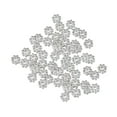 thumbnail image 3 of 保色18K真金雪花片 包金4m齿轮隔片手链手工串珠隔珠 DIY配件 D89 厚银[真金保色] 6mm 齿轮雪花片[50 Piezas/包], 3 of 8