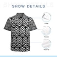 thumbnail image 7 of High Quality Hawaiian Shirts for Men Short Sleeve Aloha Beach Shirt Floral Summer Casual Button Down Shirts Blouses TVAMZN, 7 of 7