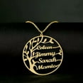 thumbnail image 4 of Genealogy Family Tree of Life Custom Name Necklace Mother Gift Jewelry, 4 of 9