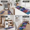 thumbnail image 5 of Colorful Tropical Leaf Pattern Kitchen Rugs Sets Of 3,Kitchen Runner Rugs Non Skid Washable,Decorative Kitchen Floor Mats for Kitchen,Sink,Laundry,17"x30"+ 17"x47" + 17"x59", 5 of 6