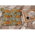 thumbnail image 2 of Harvest Fluffy Throw Pillow Cushion Cover, Agriculture Theme Vegetable Pattern Corns Pumpkins and Sunflowers, Decorative Square Accent Pillow Case, 24" x 24", Orange Yellow Pale Blue, by Ambesonne, 2 of 5