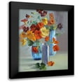 thumbnail image 1 of Rogozina, Svetlana 12x14 Black Modern Framed Museum Art Print Titled - Flowers in Blue Vases, 1 of 5