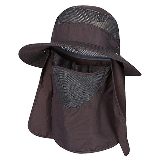 Children 130 Sombrero de sol con protección solar de verano, sombrero de protección solar para hombres y mujeres, sombrero de sombrilla de ala grande, sombrero de pescador con cap