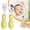 Yellow, variant on Hilingoto ki-ds Self Feeding Silverware, toddler Utensils forks and Spoons Set with Plastic Handle Stainless Steel, Dishwasher Safe ba-by Flatware, Green 2Pcs