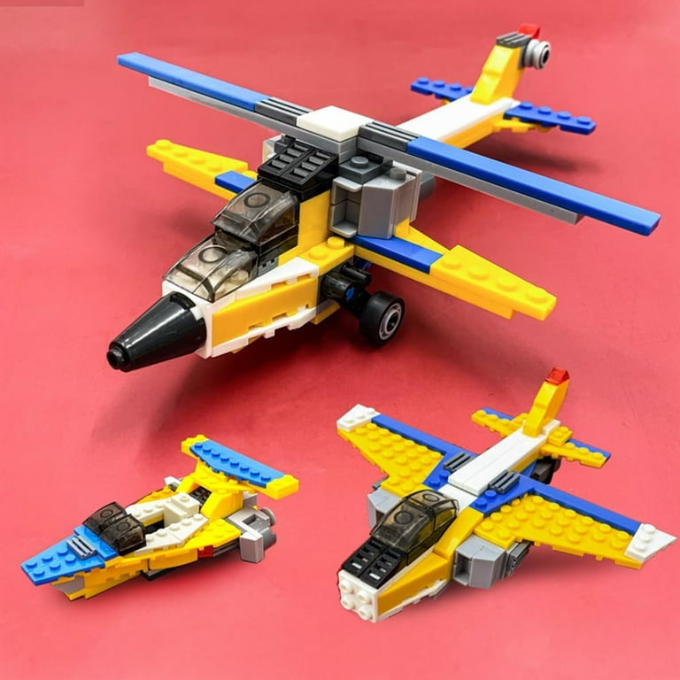 3 in 1 Building Block Fighter Planes Building Set Toys for 