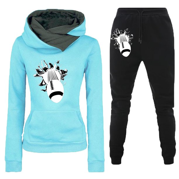 Puntoco Moda Mujer Otoño Invierno Trajes Chándales Impresión Manga Larga Jersey Sudaderas Pantalones Traje Liquidación Puntoco Puntoco-1649